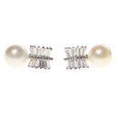 Christmas Gifts Fashion Women Lovely Faux Pearl Studs Crystal Zircon Earrings
