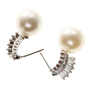 Christmas Gifts Fashion Women Lovely Faux Pearl Studs Crystal Zircon Earrings