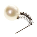 Christmas Gifts Fashion Women Lovely Faux Pearl Studs Crystal Zircon Earrings