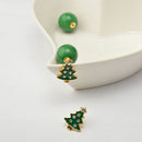 Fashion Jewellery Cute Christmas Tree Beads Stud Earrings for Women Ladies