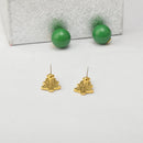 Fashion Jewellery Cute Christmas Tree Beads Stud Earrings for Women Ladies