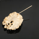Women Fashion Jewelry Gold Shell Shape Crystal Clothing Suit Accessories Brooch Pin