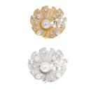 Women Fashion Jewelry Gold Shell Shape Crystal Clothing Suit Accessories Brooch Pin