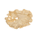Women Fashion Jewelry Gold Shell Shape Crystal Clothing Suit Accessories Brooch Pin