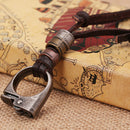 Vintage Artificial Leather Lighter Design Pendant Necklace Unisex Jewelry
