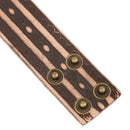 Mens Wide Leather Bracelet Rock Punk Wrist Band Strap Belt Cuff Brown