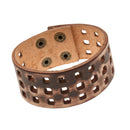 Fashion Punk Wide Casual Bangle Woven PU Leather Bracelets Jewelry for Men