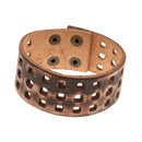 Fashion Punk Wide Casual Bangle Woven PU Leather Bracelets Jewelry for Men