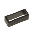 10Pcs Black Rubber Replacement Keeper Loops Watch Band Strap End Holder 22mm