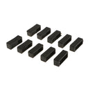 10Pcs Black Rubber Replacement Keeper Loops Watch Band Strap End Holder 22mm