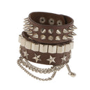 Men Accessories Hand Chain Korean Style Retro Brown Bangle Bracelet Jewelry