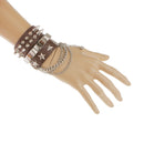 Men Accessories Hand Chain Korean Style Retro Brown Bangle Bracelet Jewelry