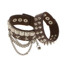 Men Accessories Hand Chain Korean Style Retro Brown Bangle Bracelet Jewelry