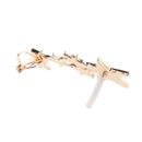 1pc Fashion Shiny Crystal Women Stars Right Ear Clip Clamp Earrings Ear Cuff for Women Gold
