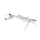 1pc Fashion Shiny Crystal Women Stars Right Ear Clip Clamp Earrings Ear Cuff for Girls Silver
