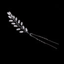 Bridal Hair Accessories White Leaf Barrette Hair Hoop Clip Hairpin Jewelry