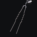 Bridal Hair Accessories White Leaf Barrette Hair Hoop Clip Hairpin Jewelry