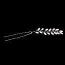 Bridal Hair Accessories White Leaf Barrette Hair Hoop Clip Hairpin Jewelry