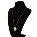 Round Circle Lettering Sister of Groom Pendant Necklace for Wedding Party