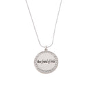 Fashion Round Circle Best Friend of Bride Pendant Necklace for Wedding Party