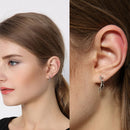 1 Pair Novelty Branch Shape 925 Sterling Silver Ear Climber Crawler Earrings