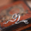 Single 925 Silver Garter Snake Cuff Ear Clip Punk Gothic Unisex Jewelry