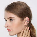 Single 925 Silver Garter Snake Cuff Ear Clip Punk Gothic Unisex Jewelry