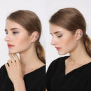 Single 925 Silver Garter Snake Cuff Ear Clip Punk Gothic Unisex Jewelry