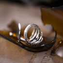Cool Sterling Silver Dragon Claw Long Ring Punk Rock Finger Wrap Accessory
