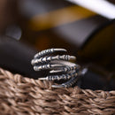 Cool Sterling Silver Dragon Claw Long Ring Punk Rock Finger Wrap Accessory