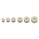6 Pairs Ear Septum Tunnel Plugs Ears Expander Set Ear Stretchers Stainless Steel Screw Punk