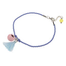 Simple Rope Smiling face Bead Tassel Ankle Bracelet Barefoot Sandal Anklet