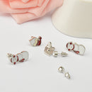 3 Pairs of Earrings Christmas Gift Santa Snowman Stud Earrings Earrings Set