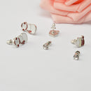 3 Pairs of Earrings Christmas Gift Santa Snowman Stud Earrings Earrings Set