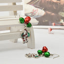 Christmas Party Ornaments Gifts Drop Dangle Ear Stud Earrings Santa Bell Earrings
