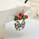 Christmas Party Ornaments Gifts Drop Dangle Ear Stud Earrings Santa Bell Earrings