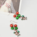 Christmas Party Ornaments Gifts Drop Dangle Ear Stud Earrings Santa Bell Earrings