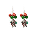 Christmas Party Ornaments Gifts Drop Dangle Ear Stud Earrings Santa Bell Earrings