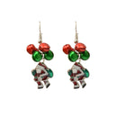 Christmas Party Ornaments Gifts Drop Dangle Ear Stud Earrings Santa Bell Earrings