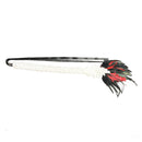 Vintage 1920s Gatsby Style Crystal Headband Black Feather Flapper Wedding Headpiece