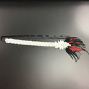 Vintage 1920s Gatsby Style Crystal Headband Black Feather Flapper Wedding Headpiece