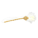 Vintage 1920s Gatsby Crystal Applique Headband Feather Flapper Wedding Headpiece Gold