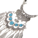 Behomia Exaggerated Collar Necklaces Pendants Multi-layers Tassel Necklaces for Women