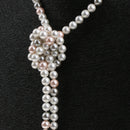Long Bright Pearl Sweater Chain Freshwater Multilayer Women Necklace Jewelry 8mm