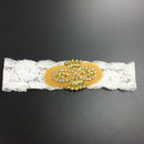 Crystal Rhinestone White Lace Headband for Wedding Bridal Baby Girls Hair Accessories Hair Jewelry