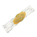 Crystal Rhinestone White Lace Headband for Wedding Bridal Baby Girls Hair Accessories Hair Jewelry