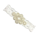 Chic Rhinestone Stretchy Headband Wedding Party Flower Girl Hair Accessory