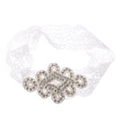 Chic Rhinestone Stretchy Headband Wedding Party Flower Girl Hair Accessory
