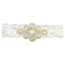Chic Rhinestone Stretchy Headband Wedding Party Flower Girl Hair Accessory