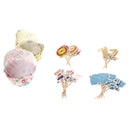 24 sets Animal Style Cake Toppers Cupcake Wrappers Kits Supplies for Party Wedding Baby Shower